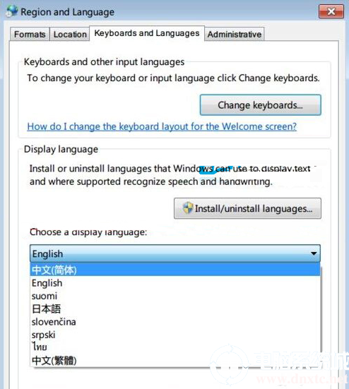 Install languages